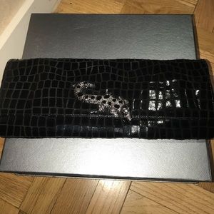 Black evening clutch